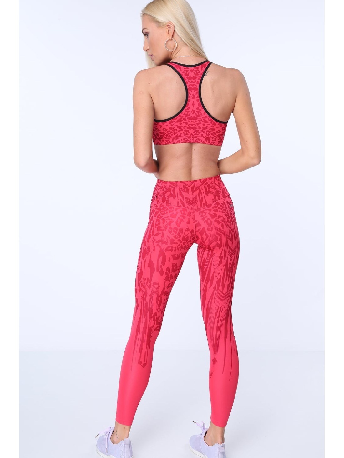 Coral spotted leggings MR155030 - Online store - Boutique